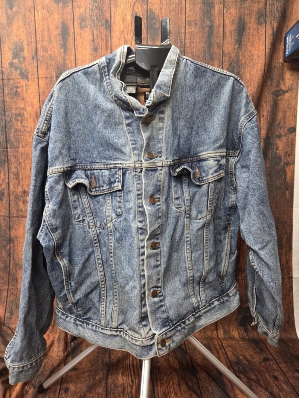 Vintage Levis Denim Jacket Mens XL Trucker 70598 4891 Made In USA Clean Preowned